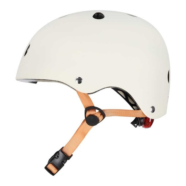 Trike Fix vaiki&scaron;kas dviratininko &scaron;almas reguliuojamas LED S 48-54cm smėlio spalvos
