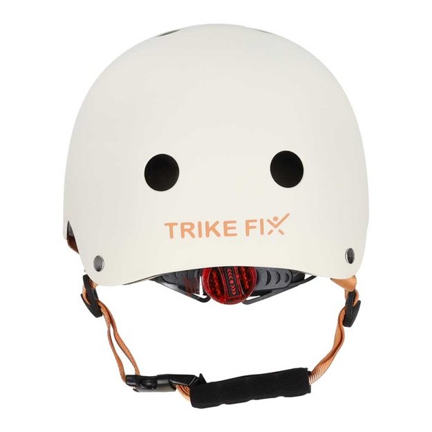 Trike Fix vaiki&scaron;kas dviratininko &scaron;almas reguliuojamas LED S 48-54cm smėlio spalvos
