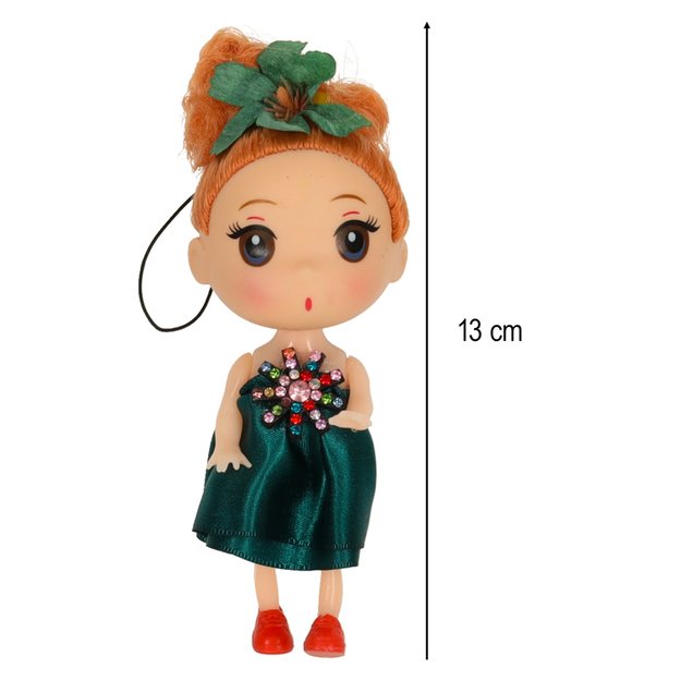 Lėlių namų lėlės 3 mergaitės + 1 berniukas, 4 vnt. 12 cm