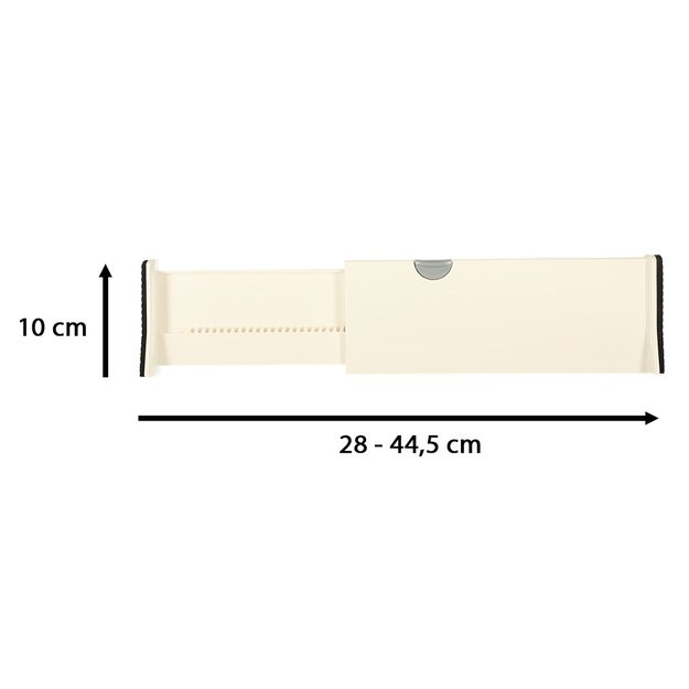 28-44,5 cm stalčių skirtukų organizatorius