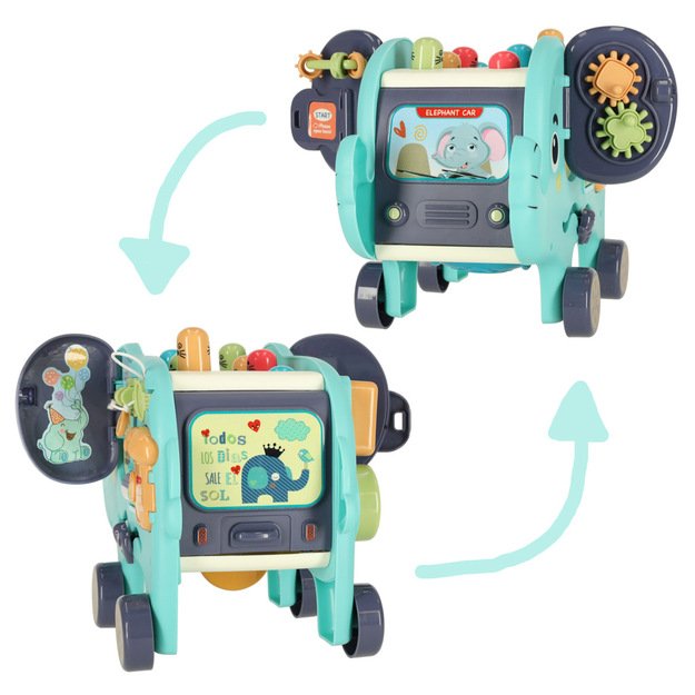 Interaktyvus montessori dramblys, užimtumo lenta