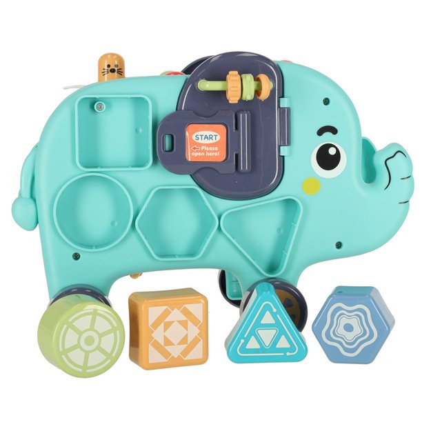 Interaktyvus montessori dramblys, užimtumo lenta