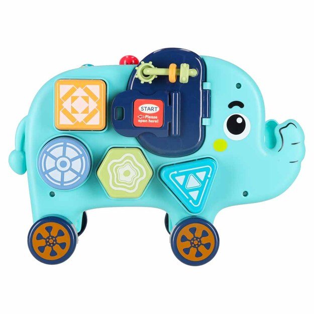 Interaktyvus montessori dramblys, užimtumo lenta