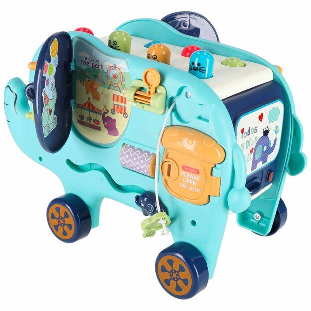 Interaktyvus montessori dramblys, užimtumo lenta