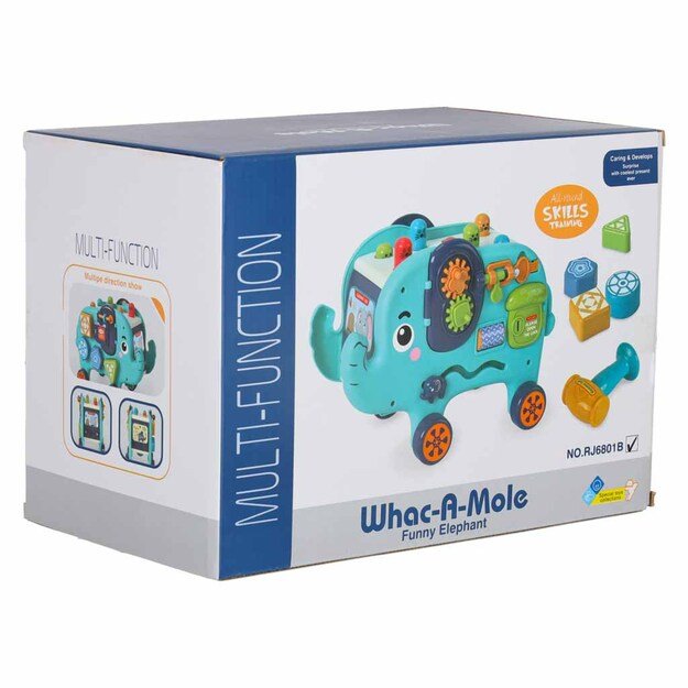 Interaktyvus montessori dramblys, užimtumo lenta