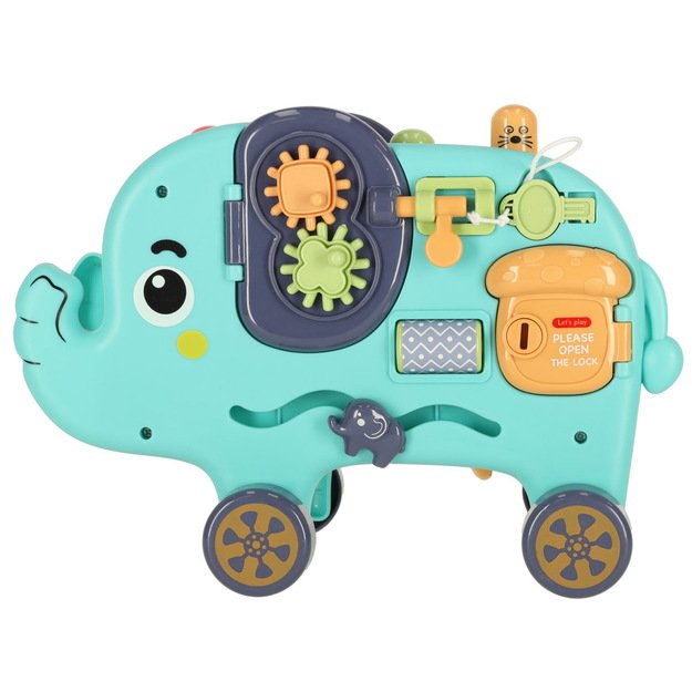 Interaktyvus montessori dramblys, užimtumo lenta