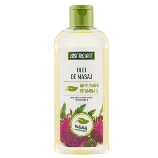 COSMEPLANT Masažo aliejus su erškėtrožių aliejumi ir vitaminu E, 200ml