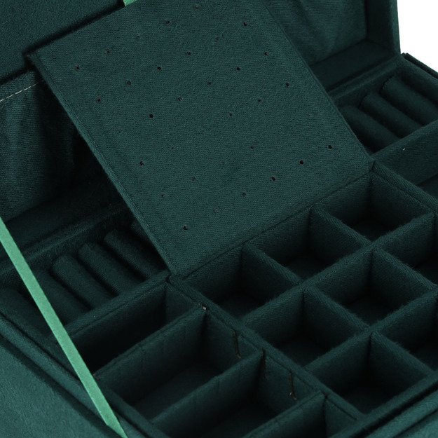 Juvelyrinių dirbinių dėžutės organizatorius žalias