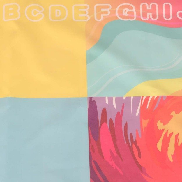 Vandens dažymo kilimėlis Vandens dažymo markeriai trafaretai trafaretinis volelis 100x80cm abėcėlė