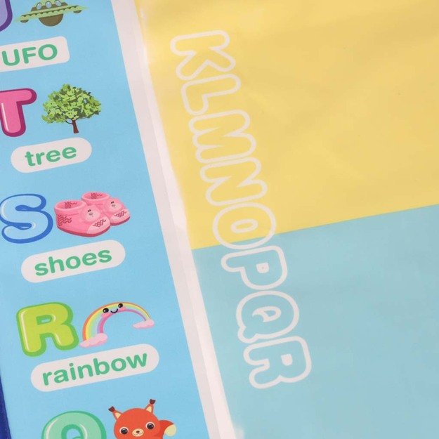 Vandens dažymo kilimėlis Vandens dažymo markeriai trafaretai trafaretinis volelis 100x80cm abėcėlė