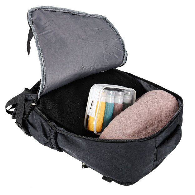 Bagažo kelioninė kuprinė juoda 45x30 cm