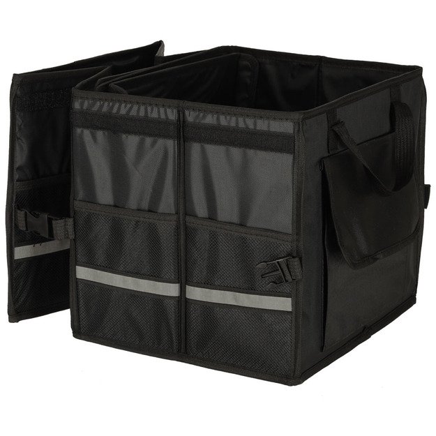 Automobilio bagažinės organizatoriaus krep&scaron;ys su at&scaron;vaitais 60X35X30