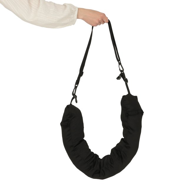 Kelioninė pagalvėlė kelionių raginis galvos atlo&scaron;as kaklo atramos laikymo skyrius, skirtas užpildyti juodai