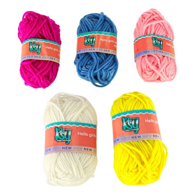 Mezgimo ma&scaron;inos mezgimo rinkinys 5 spalvų siūlai