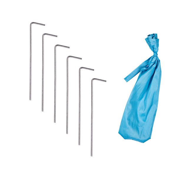 Savaime sulankstoma sodo paplūdimio palapinė mėlyna