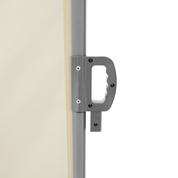 LUARO kampinė &scaron;oninė terasos markizė su i&scaron;traukiamu ekranu 180 x 620 cm, smėlio spalvos