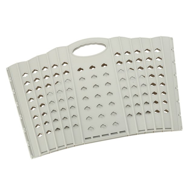 Skalbinių krep&scaron;ys sulankstomas vonios kambario organizatorius pilkas