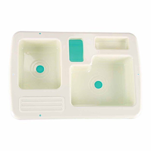 Vaiki&scaron;ka indų plovimo kriauklė su priedais vandens virdulys indukcinė kaitlentė XXL mėlyna