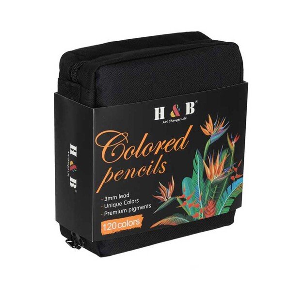 Spalvoti pie&scaron;tukai dėkle, 120 vnt.