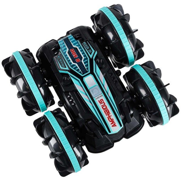 Nuotolinio valdymo automobilis amfibija, valdomas gestais 4x4 360 2.4GHz 3.7V