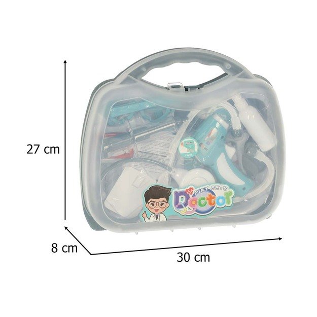 Gydytojo rinkinys lagamine maži gydytojo reikmenys garso lemputės