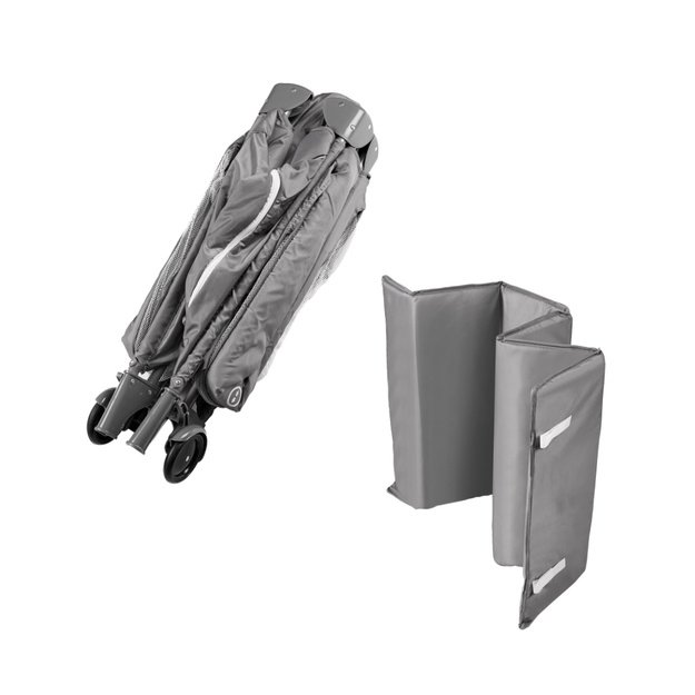 Kelioninė lovelė sulankstomas lovelės čiužinys 2in1