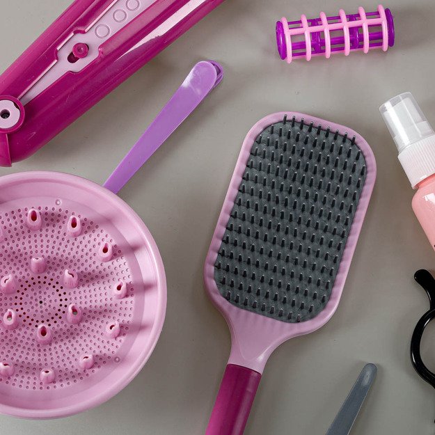 Kirpyklų rinkinys vaikams plaukų džiovintuvas plaukų tiesintuvas &scaron;viesos garsas 15 vnt.