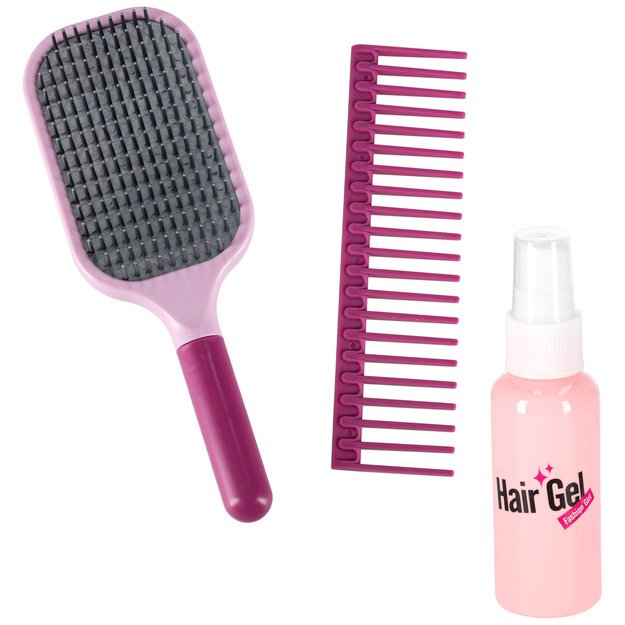 Kirpyklų rinkinys vaikams plaukų džiovintuvas plaukų tiesintuvas &scaron;viesos garsas 15 vnt.