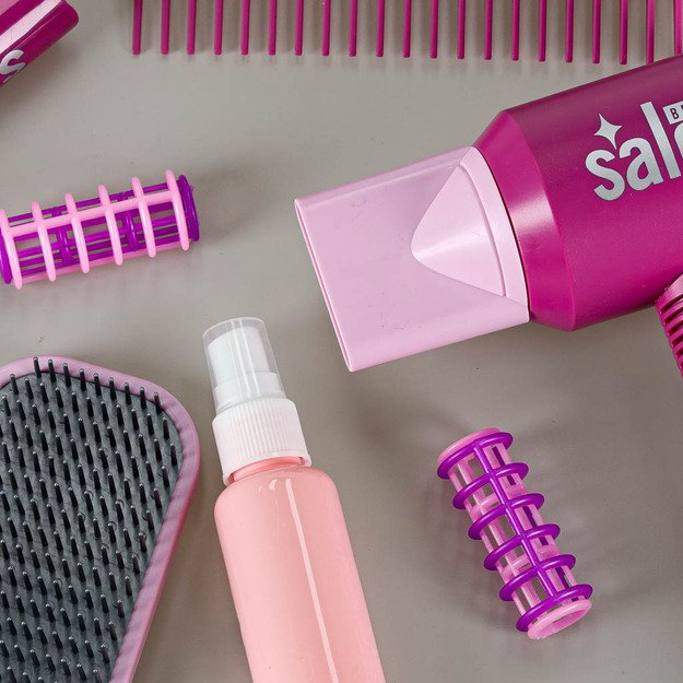 Kirpyklų rinkinys vaikams plaukų džiovintuvas plaukų tiesintuvas &scaron;viesos garsas 15 vnt.