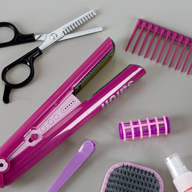 Kirpyklų rinkinys vaikams plaukų džiovintuvas plaukų tiesintuvas &scaron;viesos garsas 15 vnt.