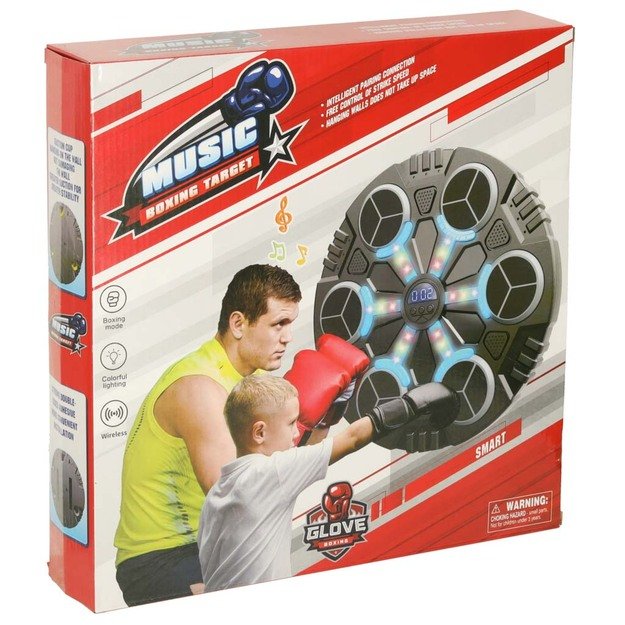 Boksininkų skydas sieninis treniruoklis muzika  Bluetooth  LED USB