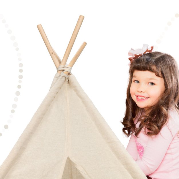 Indėniškas namelis palapinė vaikams Tipi Wigwam 135cm