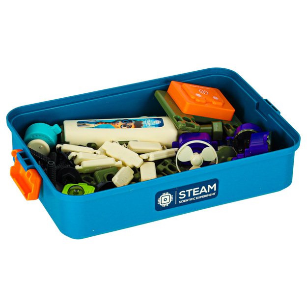 Mažųjų elektrikų mokomasis rinkinys 45 elementai + 12 kortelių