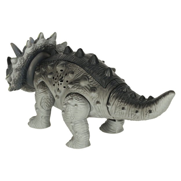 Nuotoliniu būdu valdomas dinozauras RC Triceratops vaikšto šviečia riaumoja 8