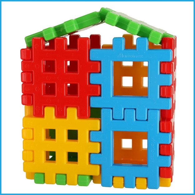 Statybinių blokų kubas 48 elementai