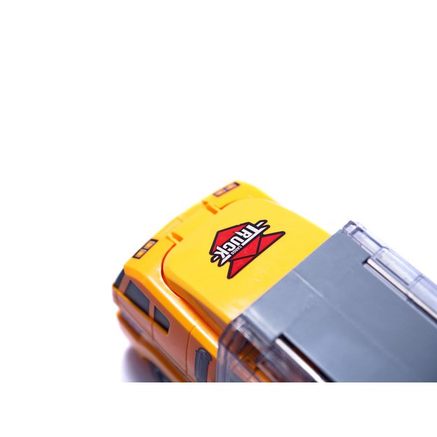 Sunkvežimis - garažas su statybiniais automobiliais / mašinomis