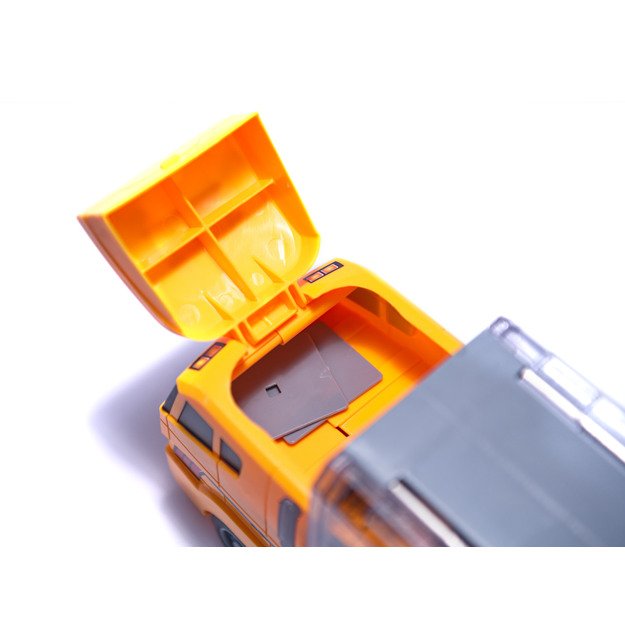 Sunkvežimis - garažas su statybiniais automobiliais / mašinomis