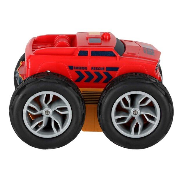 Nuotolinio valdymo automobilis  Revolt 2 Sided Rescue Racer mega transformacija 360 4WD sukimasis