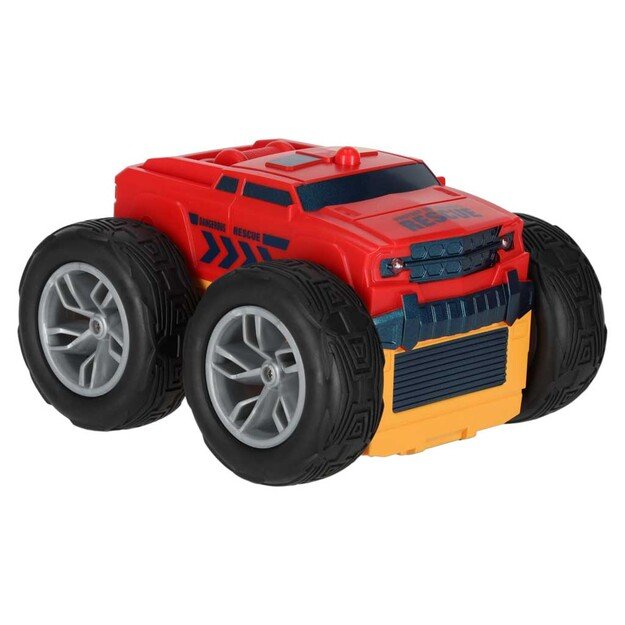 Nuotolinio valdymo automobilis  Revolt 2 Sided Rescue Racer mega transformacija 360 4WD sukimasis