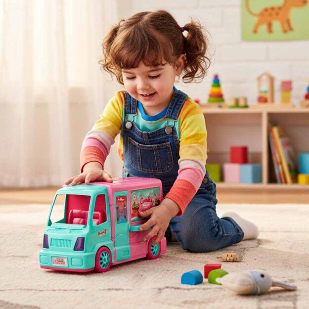 Lėlių kemperio maisto sunkvežimio rinkinys 21 el.