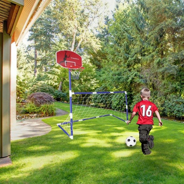 Futbolo vartai futbolo krep&scaron;inio lentos krep&scaron;inio žaidimas 2in1 2 kamuoliai siurblys