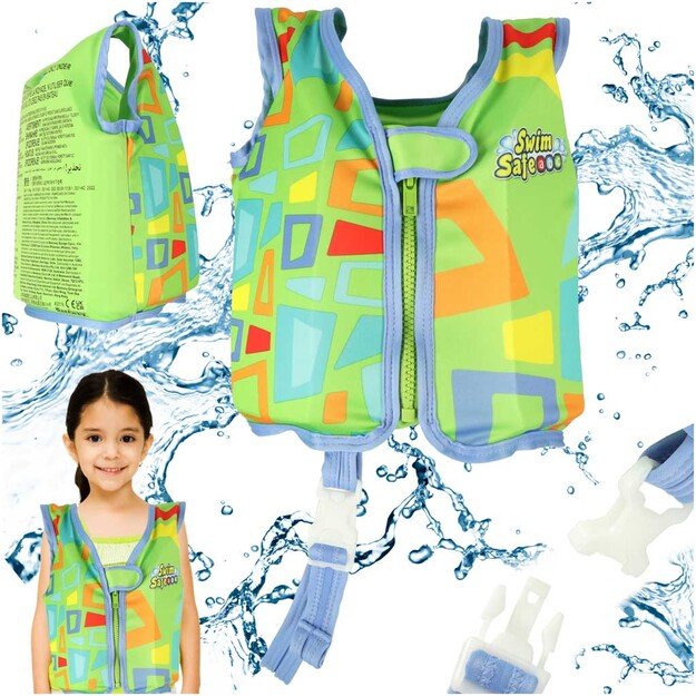 AQUASTAR Vaikų plaukimo liemenė žalia
