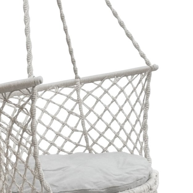 Sodo sūpynės  Stork s nest  su atlošu pilkos spalvos 80 cm 150 kg 3