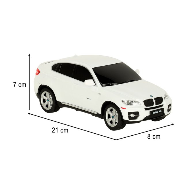 Rastar 31700 BMW X6 nuotolinio valdymo automobilis 1:24 baltas 7