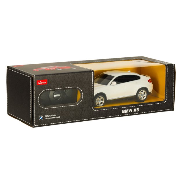 Rastar 31700 BMW X6 nuotolinio valdymo automobilis 1:24 baltas 8