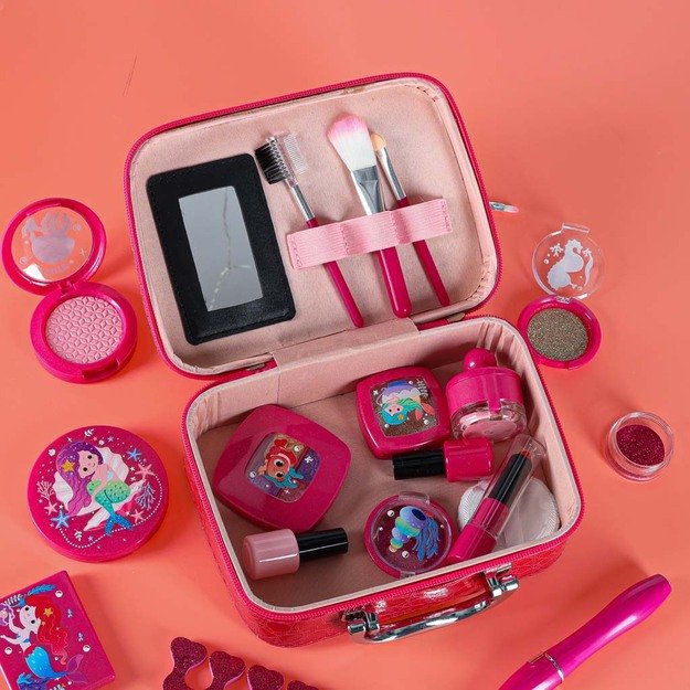 Vaikų makiažo ir nagų rinkinio makiažo lagaminas 22 vnt.