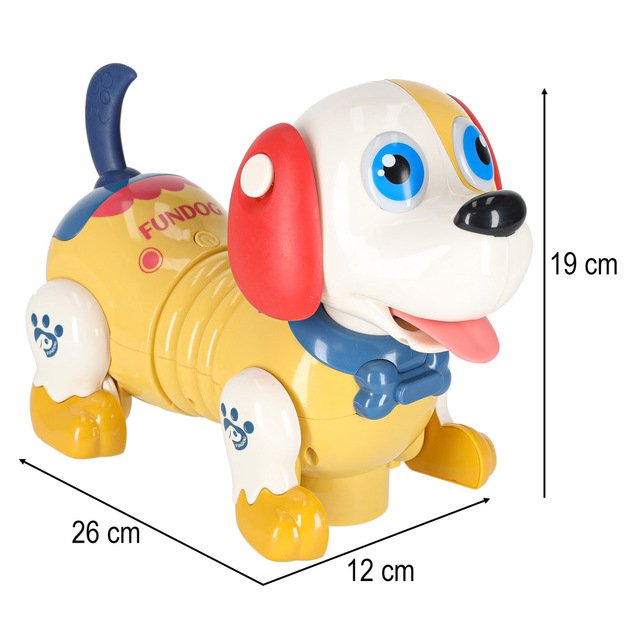 Interaktyvus &scaron;uo su kaulu robotas reaguoja į prisilietimą