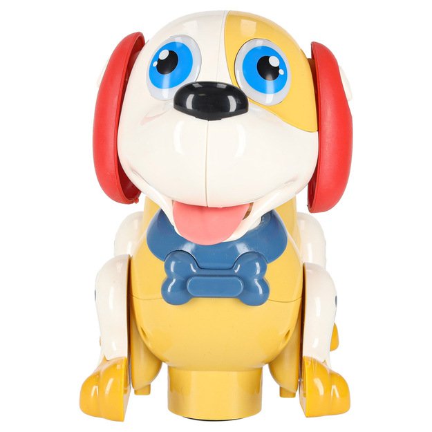 Interaktyvus &scaron;uo su kaulu robotas reaguoja į prisilietimą