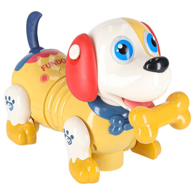 Interaktyvus &scaron;uo su kaulu robotas reaguoja į prisilietimą