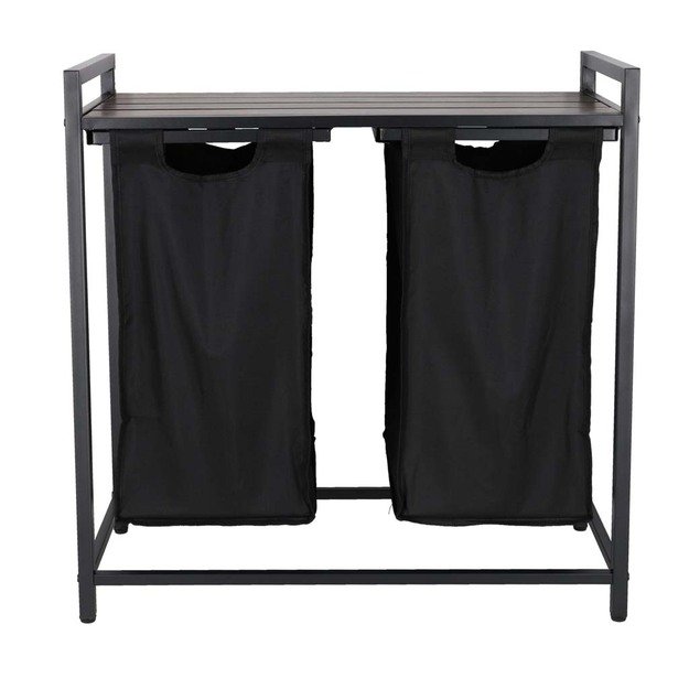 Skalbinių krep&scaron;ys 2 skyriai su lentyna vir&scaron;uje, palėpės &scaron;iuk&scaron;liadėžė 80 l